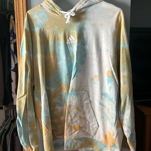 Adidas Men's Multicolor Tie-Dye Hoodie
